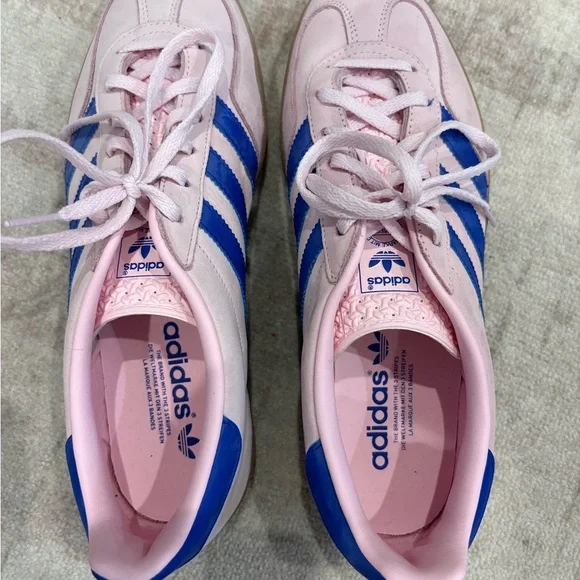 adidas Gazelle Pink and Blue Sneakers Size 9 - Picture 2 of 5